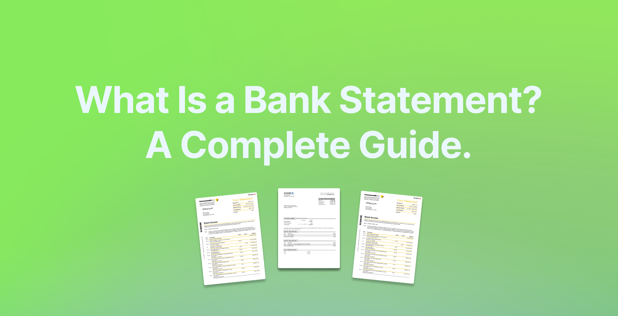 What is a Bank Statement? A Complete Guide.
