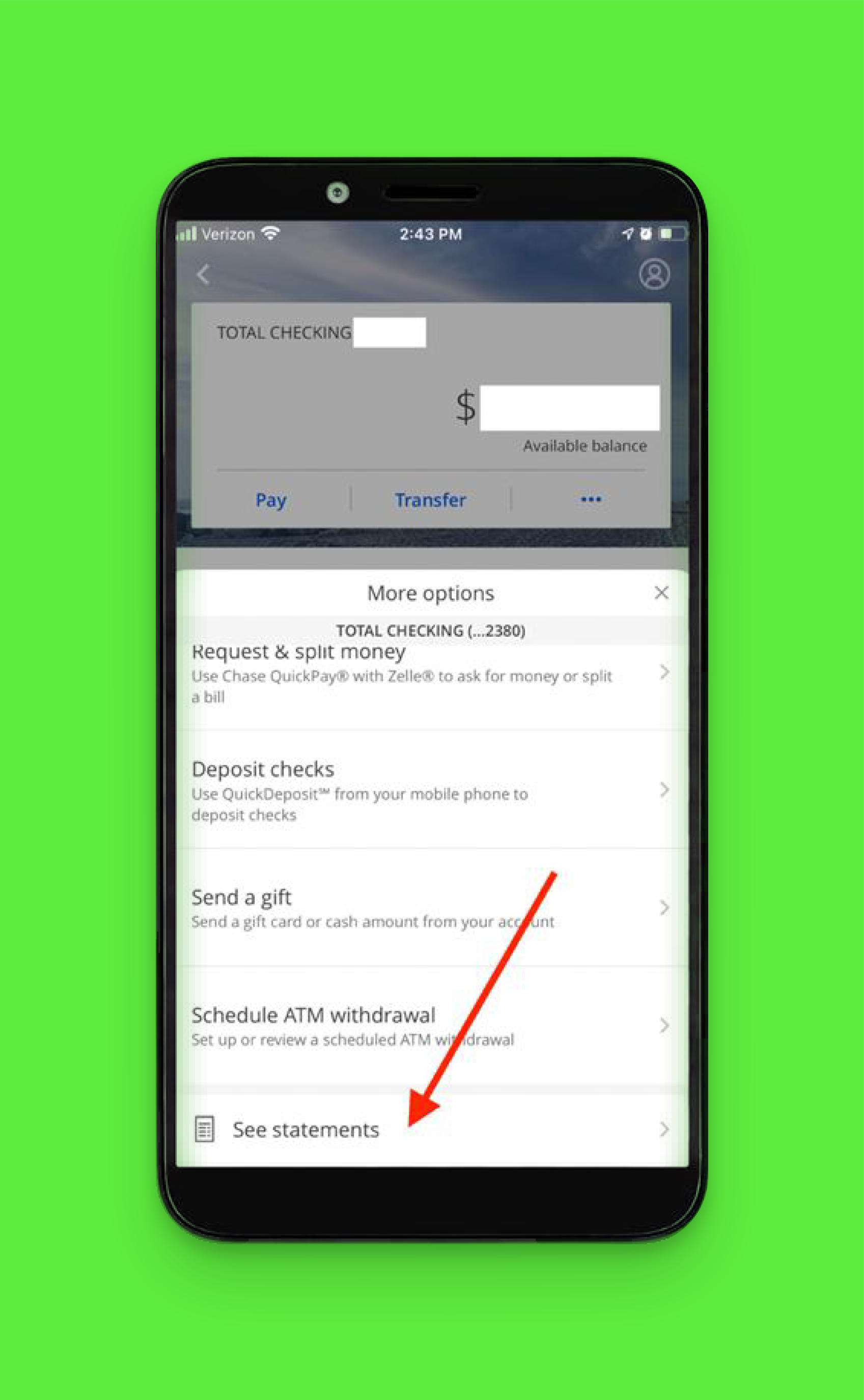 chase bank statement download pdf mobile app