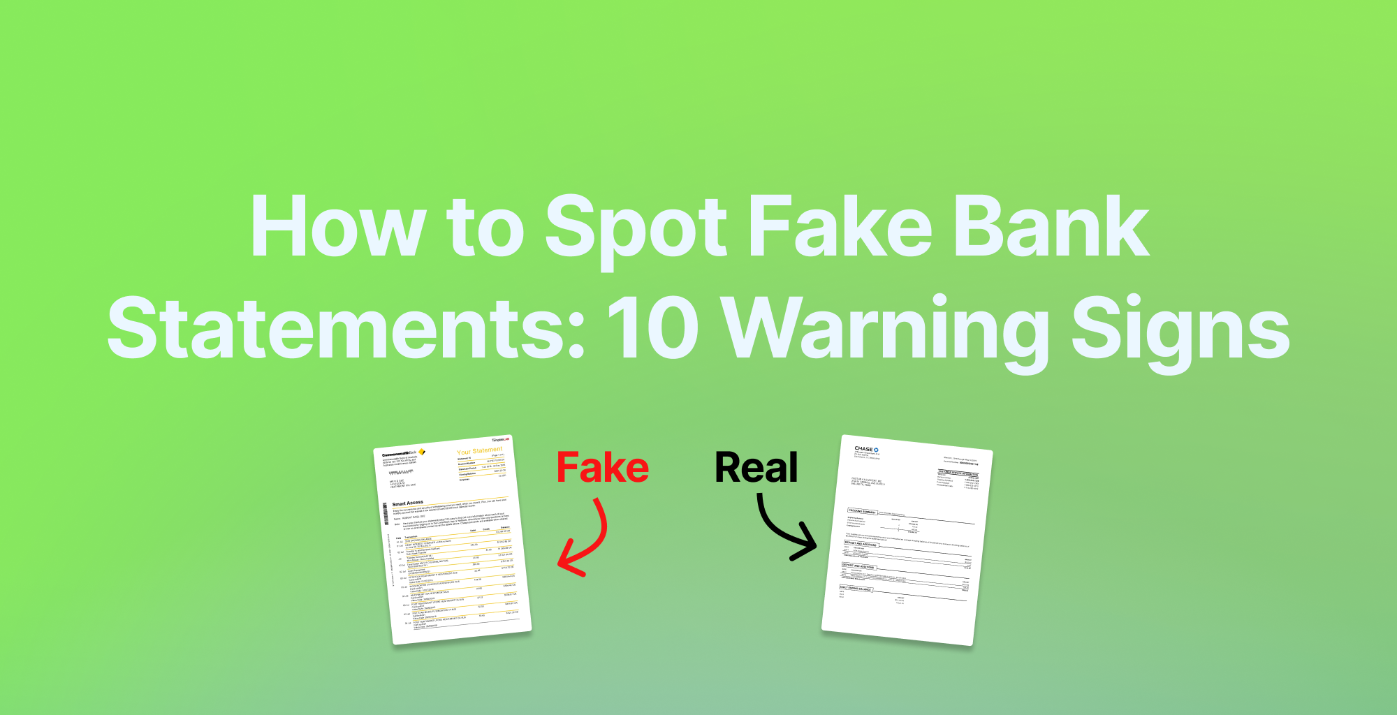 How to Spot Fake Bank Statements: A Complete Guide