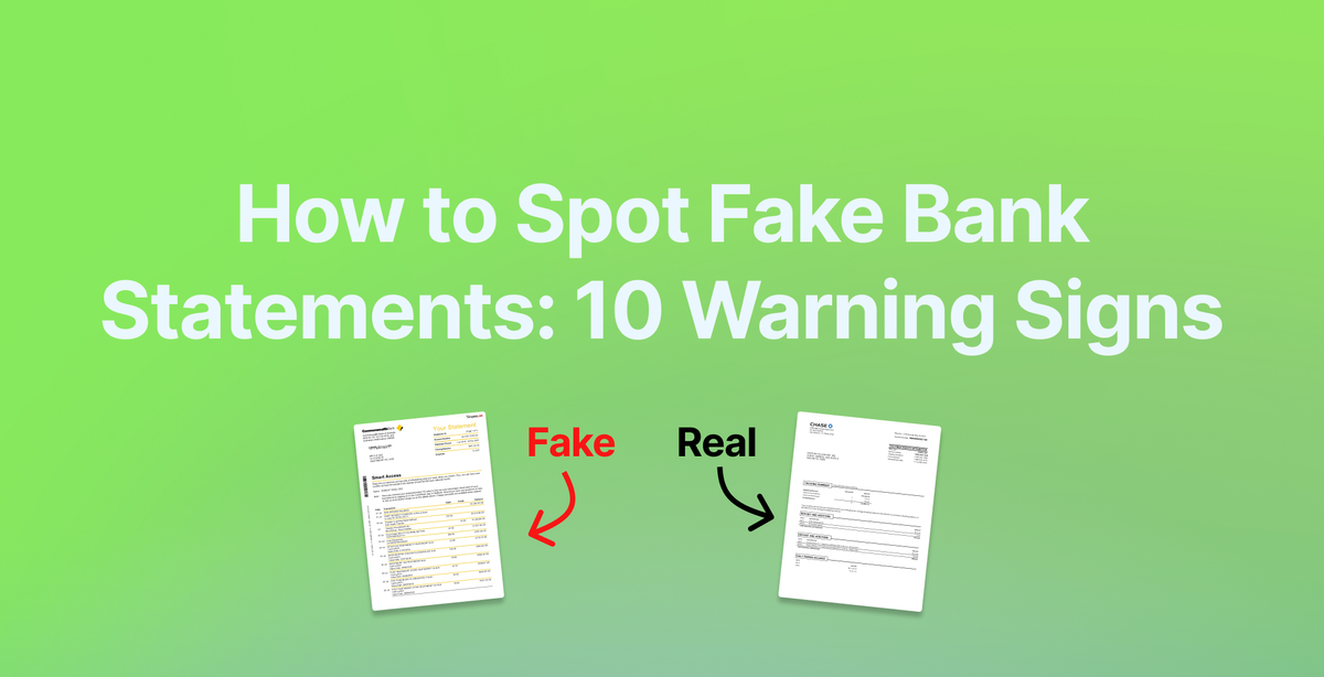 How to Spot Fake Bank Statements: A Complete Guide