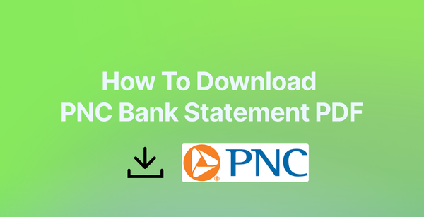 Download PNC Bank Statement