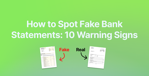 How to Spot Fake Bank Statements
